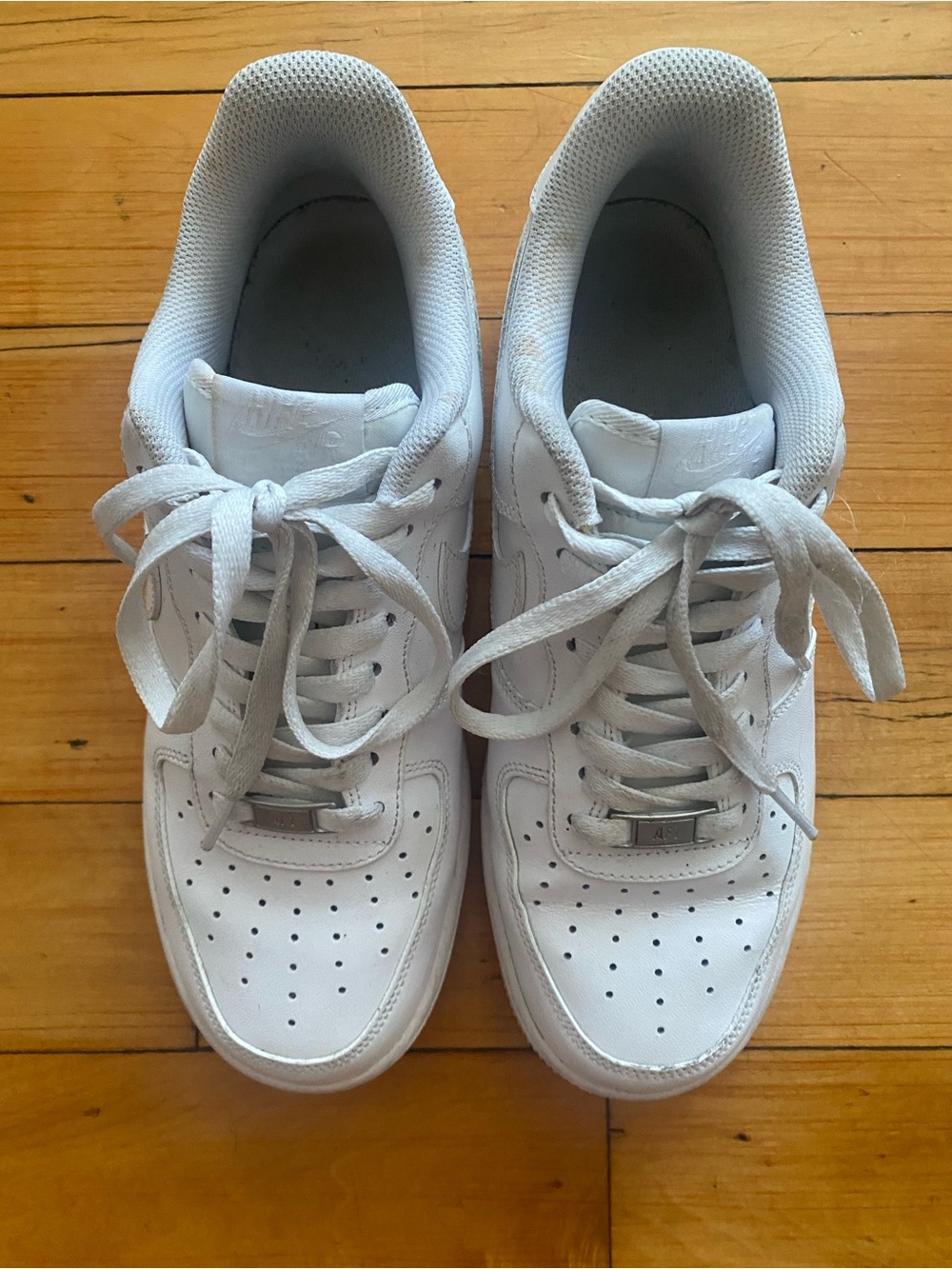 🤍 EUC White Nike Air Force 1 - men’s Size 7.5 - Picture 4 of 6